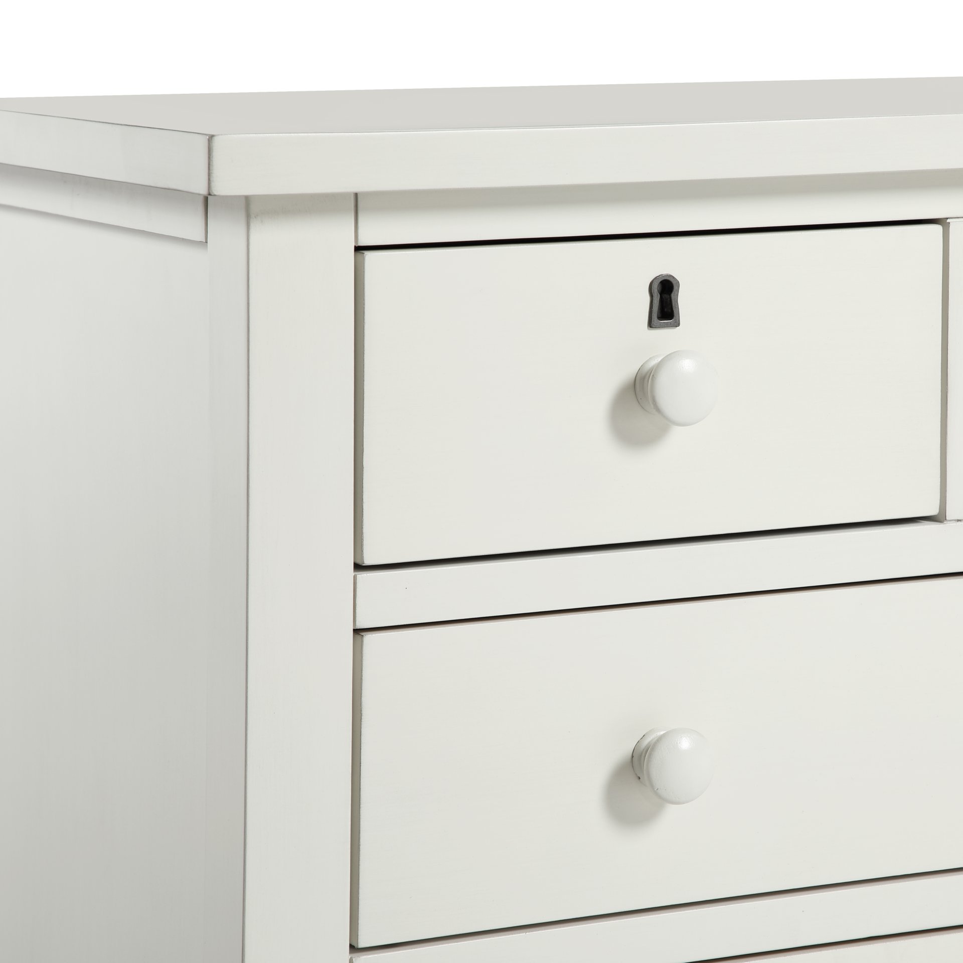 Georgina - 4 Drawer Storage Nightstand - Antique White - Image 4