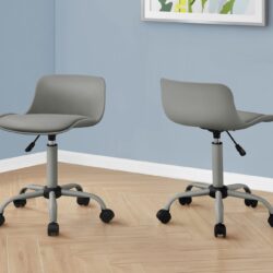 Office Chair, Adjustable Height, Swivel, Ergonomic, Contemporary & Modern - Gray