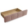 Modern Queen Size Upholstered Bed Frame With Headboard - Pink - Image 14