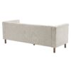 Upholstered Sofa Modern 3 Seater Sofa Couch With Tufted Design For Living Room - Grayish Beige - Image 4
