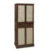 4 Door Cabinet With 1 Drawer, With 4 Adjustable Inner Shelves, Storage Cabinet - Natural - Image 6