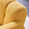 31.10" Wide Boucle Upholstered Accent Chair - Yellow - Image 11