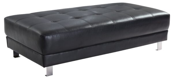 Seating Ottoman For Two Elegant - Black