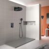 Concealed Shower System 2 Function Set With Control Valve - Matte Black - Image 2