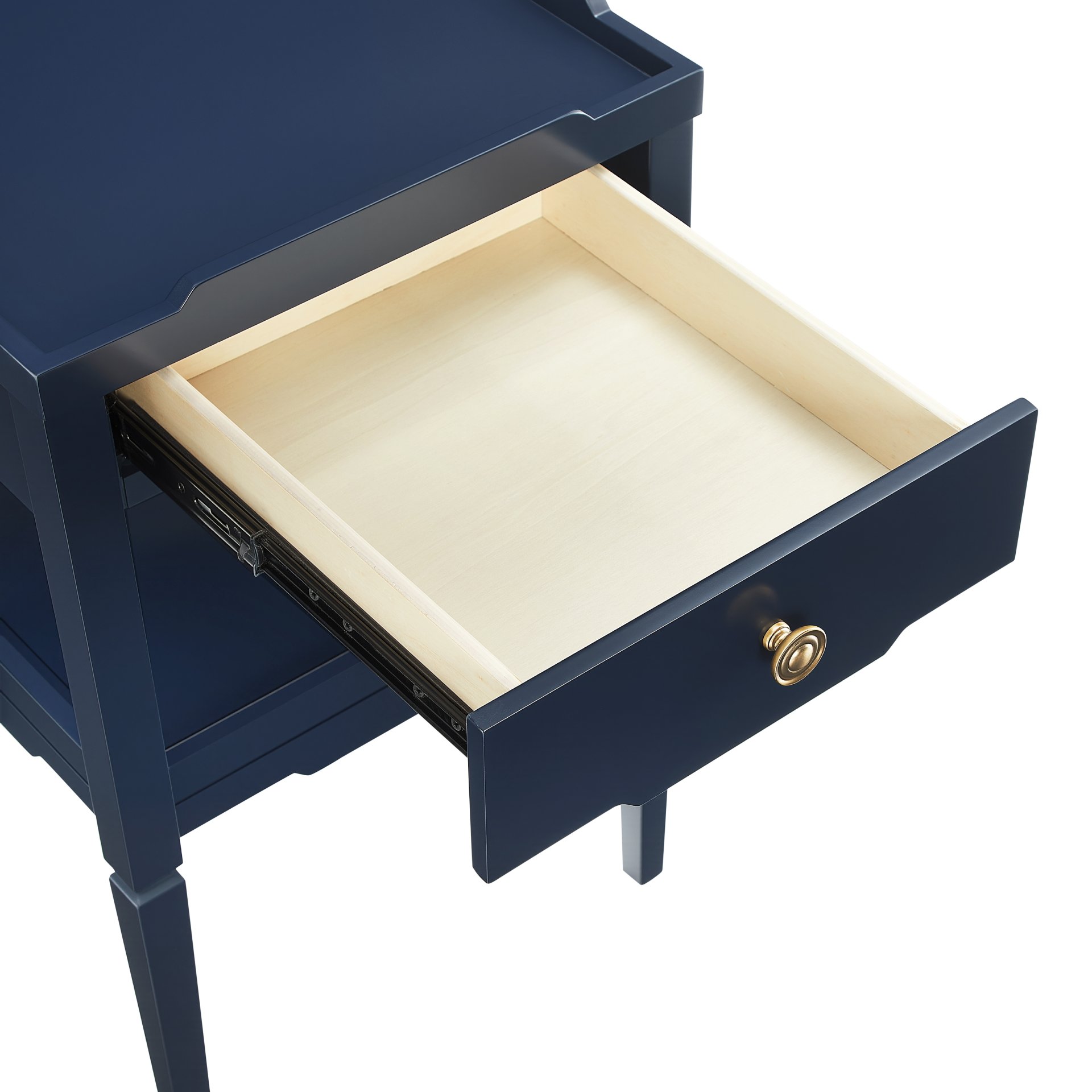 Foley - 1 Drawer Nightstand With Pull - Dark Blue - Image 7