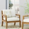 Outdoor Club Chair With Cushions (Set of 2) - Beige - Image 9