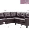 Newbury - Sectional - Dark Brown - Image 5