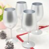 Leadingware Plastic Wine Glasses (Set of 4), Unbreakable Bpa Free Acrylic, 20Oz - Silver - Image 2