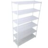 20" 6 Tier 6000Lbs Capacity Nsf Metal Shelf Wire Shelving Unit, Heavy Duty Adjustable Storage Rack With Wheels & Shelf Liners For Commercial Grade Utility Steel Storage Rack - White - Image 3