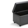 Darcy - Storage Ottoman Bench - Stone Gray - Image 4