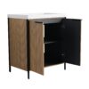 Modern 30" Freestanding Bathroom Vanity With Resin Sink & Soft Close Cabinet Doors - Light Coffee - Image 17