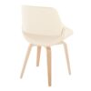 Fabrico - Mid-Century Modern Accent Dining Chair (Set of 2) - Natural / Cream - Image 4