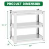 Stylish Metal Aquarium Stand For 20 - 30 Gallon Tanks, 3 Tier Adjustable Shelf - White - Image 3