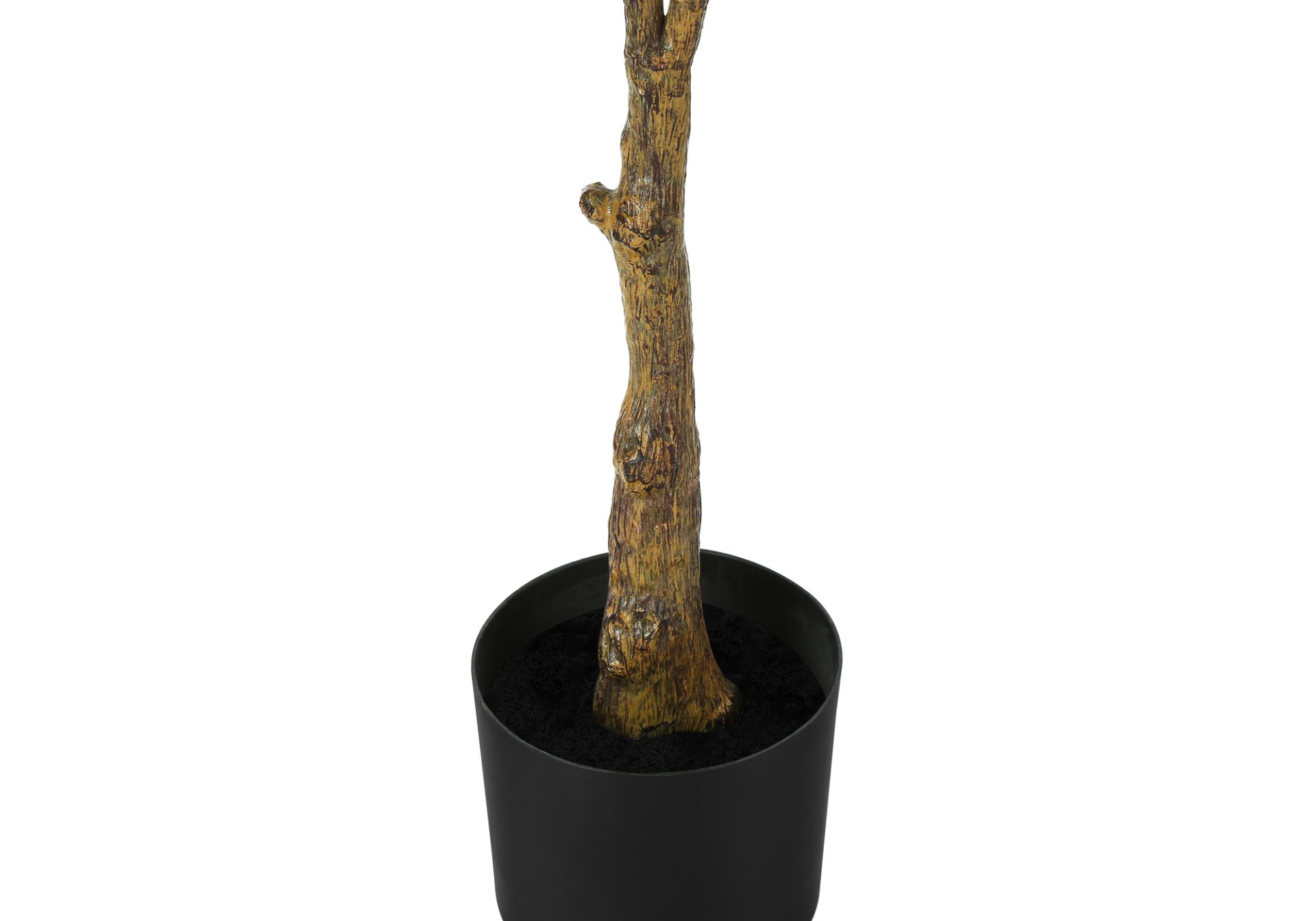 52" Tall, Artificial Plant, Rubber Tree, Indoor, Fake, Floor, Greenery, Potted, Real Touch, Decorative - Green / Black - Image 5