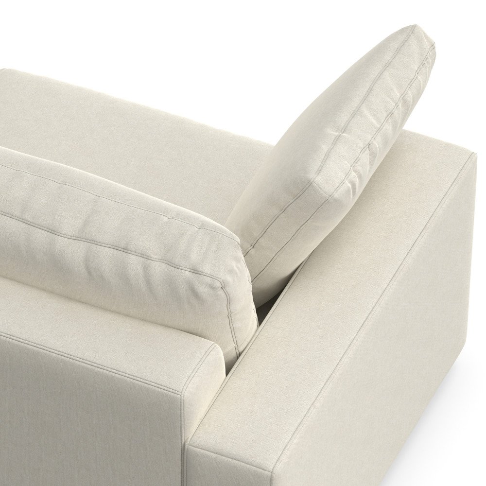 Charlie - Deep Seater Sofa, Upholstered - Cream - Image 7