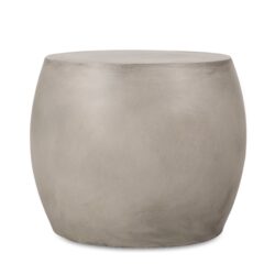 Outdoor Oval Shaped Side Table - Light Gray