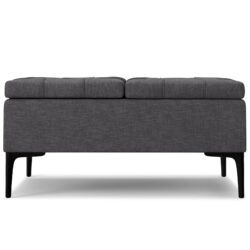 Laura - Lift Top Storage Ottoman - Gray