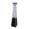 Commercial Grade Standing Propane Patio Heater - Mocha - Image 3