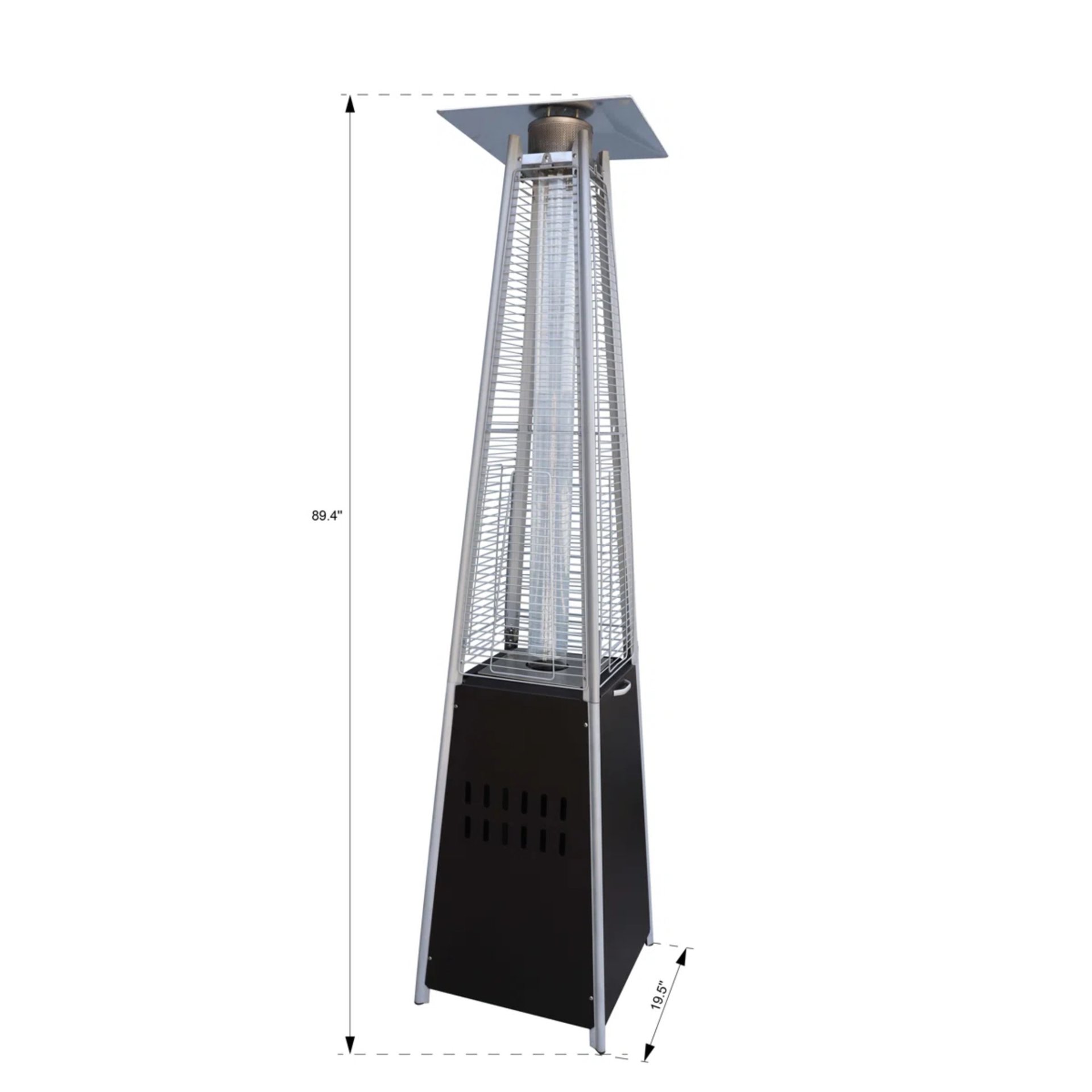 Commercial Grade Standing Propane Patio Heater - Mocha - Image 3