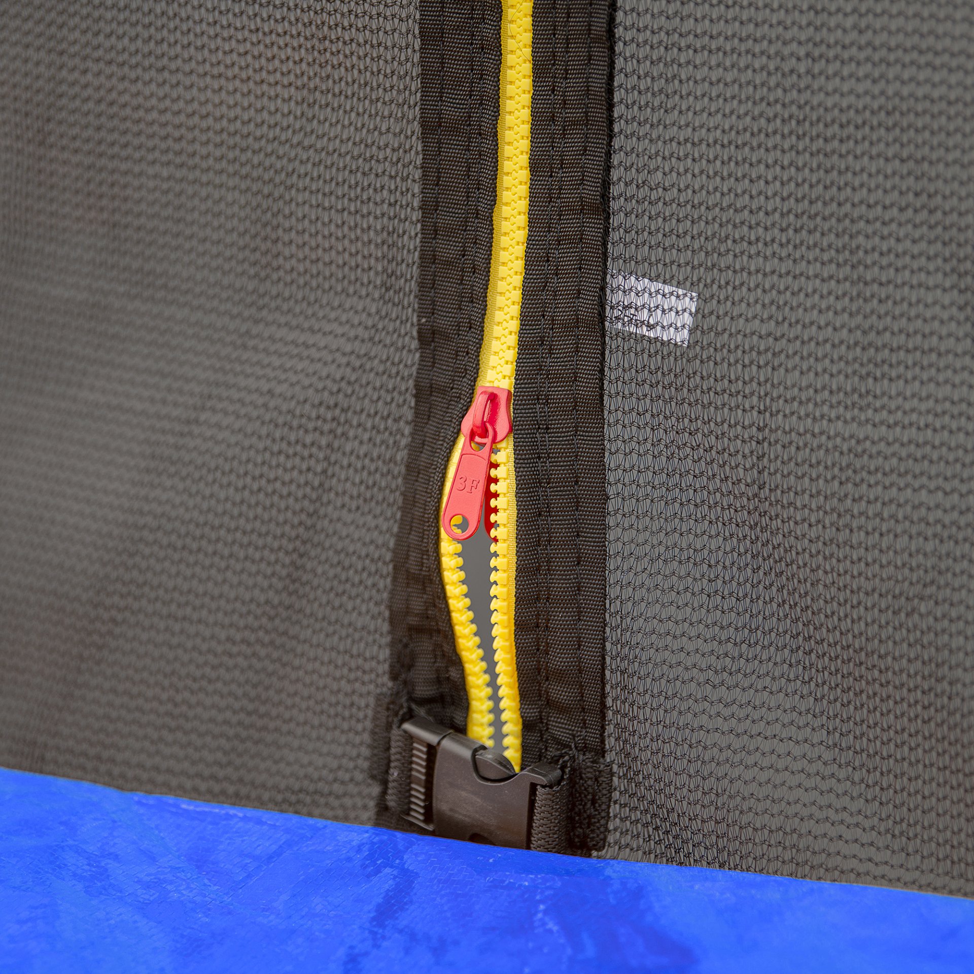 16Ft Trampoline With Basketball Hoop Pump And Ladder (Inner Safety Enclosure) With Soccer Goal - Blue - Image 14