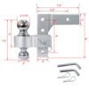 Alu - Adjustable Trailer Drop Hitch With 2" Receiver, 6" Adjustable - Silver - Image 3