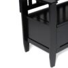 Brooklyn - Entryway Storage Bench - Black - Image 3
