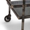 Percy Galvanized Metal Bar Cart - Gray - Image 8