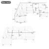 Sectional Sofa Pull-Out Sofa Bed Sleeper With A Storage Ottoman, Three Pillows And Charging Devices For Living Room - Cream - Image 3