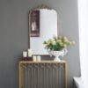 Arch Mirror, Baroque Inspired Wall Decor For Bathroom, Bedroom, Living Room - Gold - Image 3