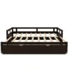 Extending Daybed With Trundle, Daybed With Trundle - Espresso - Image 3