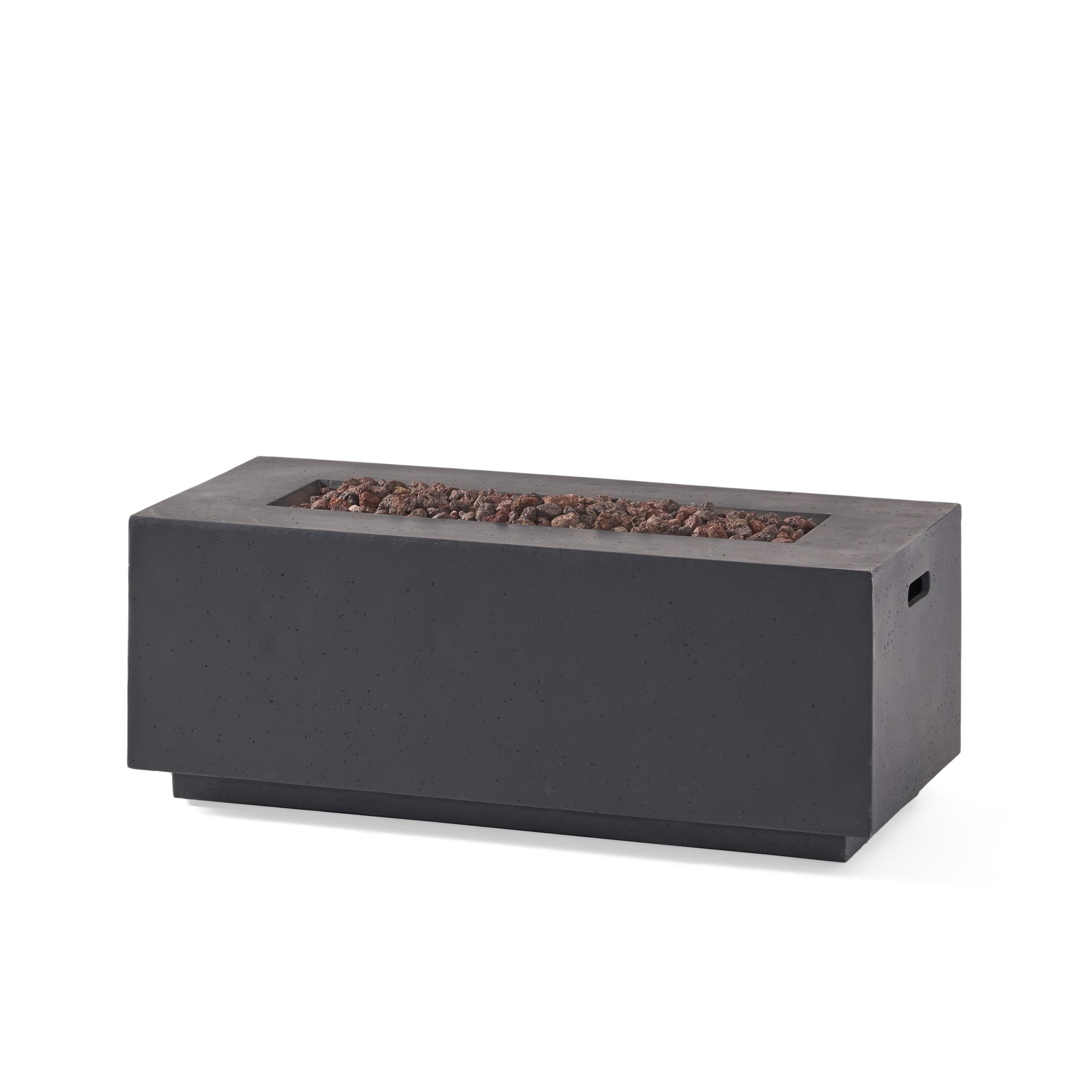 Contemporary Outdoor 40, 000 Btu Propane Fire Pit - Dark Gray - Image 9