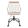 Preston - Farmhouse Adjustable Office Chair - Black / Antique Copper / White Washed - Image 5