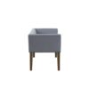 Accent Bench With Low Back And Flared Arms - Slate Blue - Image 5