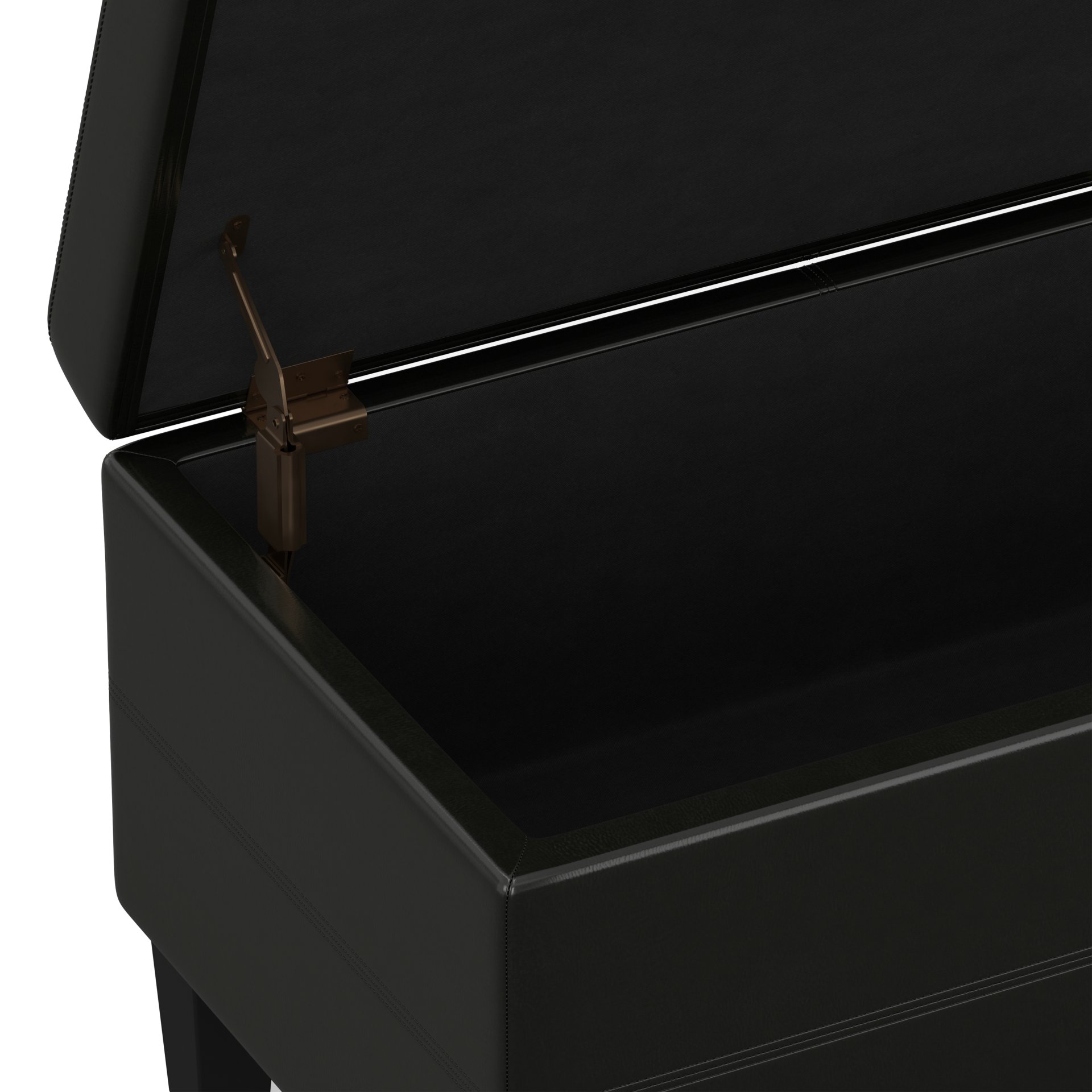 Afton - Storage Ottoman Bench - Midnight Black - Image 7