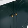 Modern Freestanding Bathroom Vanity With 2 Soft Close Cabinet Doors, Excluding Sink - Dark Green - Image 15
