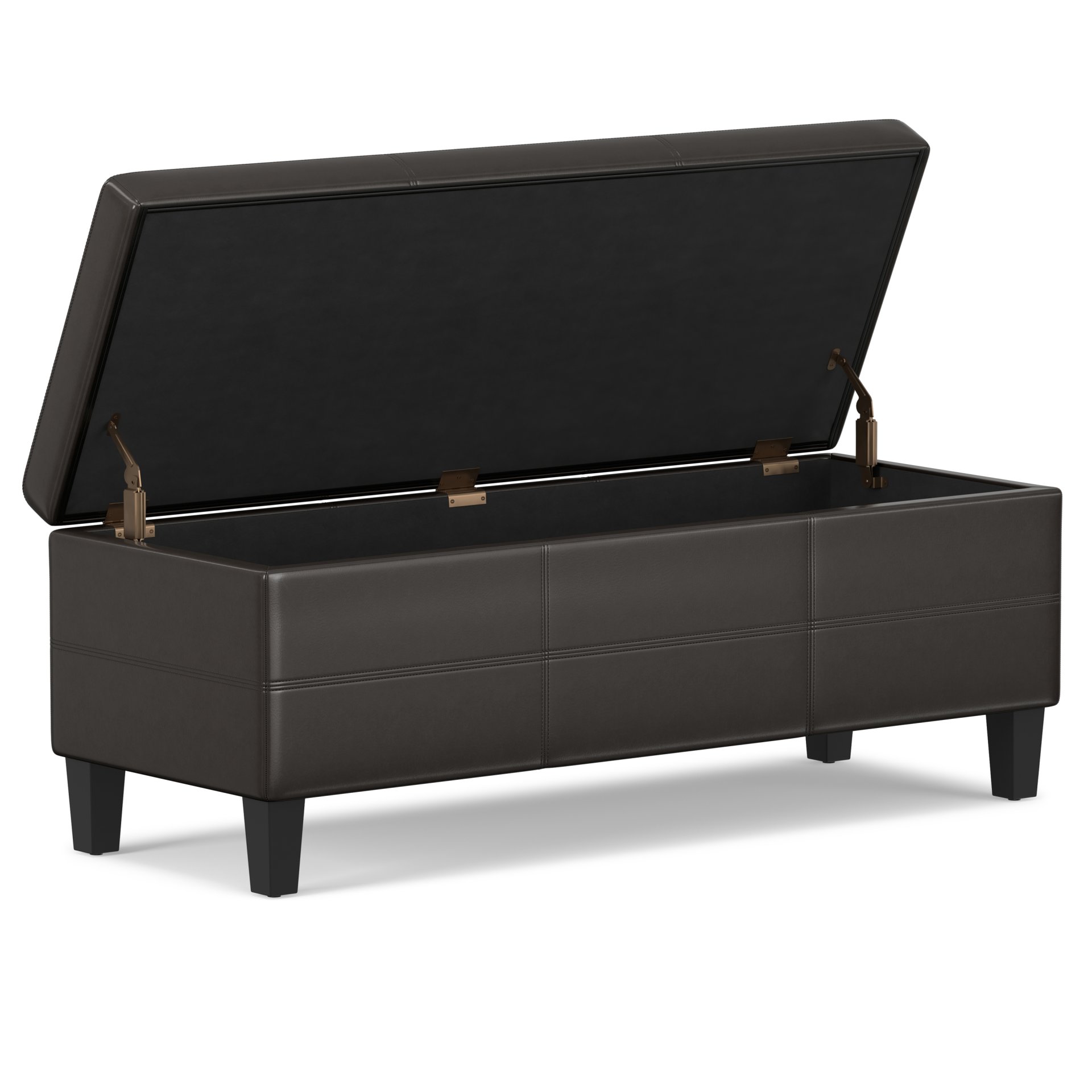 Afton - Storage Ottoman Bench - Tanners Brown - Image 16