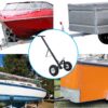 Heavy Duty Trailer Dolly With Pneumatic Tires 600 Lb. Capacity Steel - Black - Image 2