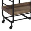 Vorrik - Serving Cart - Black / Walnut - Image 3