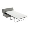 Twin Size Folding Ottoman Sleeper Bed With Convertible Mattress - Dark Gray - Image 17