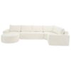 Oversized Modular Sofa Cloud Sectional Sofa Set Upholstered Couches U - Shaped Sofa With Deep Seat For Living Room - Beige - Image 16