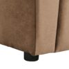 Kids Recliner Chair, Kids Upholstered Couch With One Cup Holder, Toddlers Recliner With Headrest And Footrest - Brown - Image 16