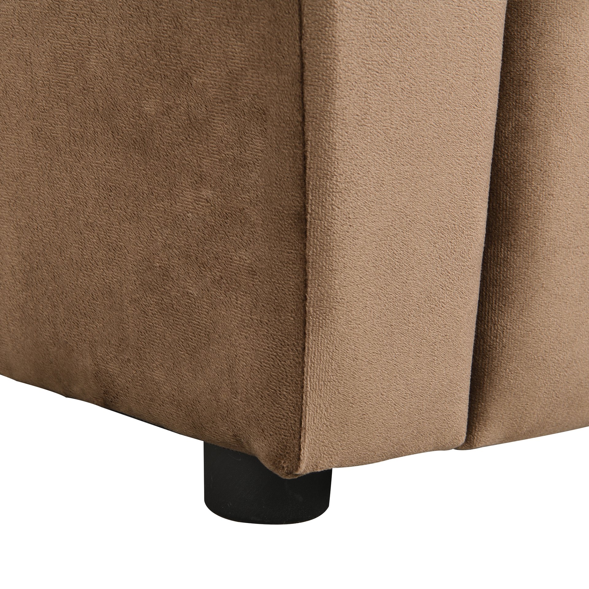 Kids Recliner Chair, Kids Upholstered Couch With One Cup Holder, Toddlers Recliner With Headrest And Footrest - Brown - Image 16