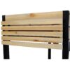 Raised Garden Bed With Metal Legs And Folding Storage Shelf For Outdoor Patio Deck Balcony - Black / Natural - Image 19