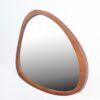 Asymmetrical Wall Mirror Wooden Framed Mirror Large Sized Dressing Mirror, For Living Room, Bedroom, Bathroom, Hallway Or Entry Way - Natural Wood - Image 7