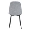 Comfortable, Linen Cotton Dining Chair Set Six Pieces - Light Gray - Image 18