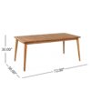Dining Table 8 Person Outdoor Table, Farmhouse Furniture For Patio, Garden, Backyard - Teak - Image 3