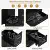 Bathroom Vanity, Modern Bathroom Cabinet With Sink Combo Set, Bathroom Storage Cabinet With A Soft Closing Door And 3 Drawers, Solid Wood Frame - Black - Image 3