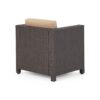 Modern Outdoor Club Chair With Removable Cushions - Brown / Beige - Image 9