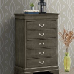 Traditional Style Storage Chest - Gray