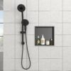 12" X 12" Stainless Steel Shower Niche Waterproof And Durable - Gunmetal Black - Image 4